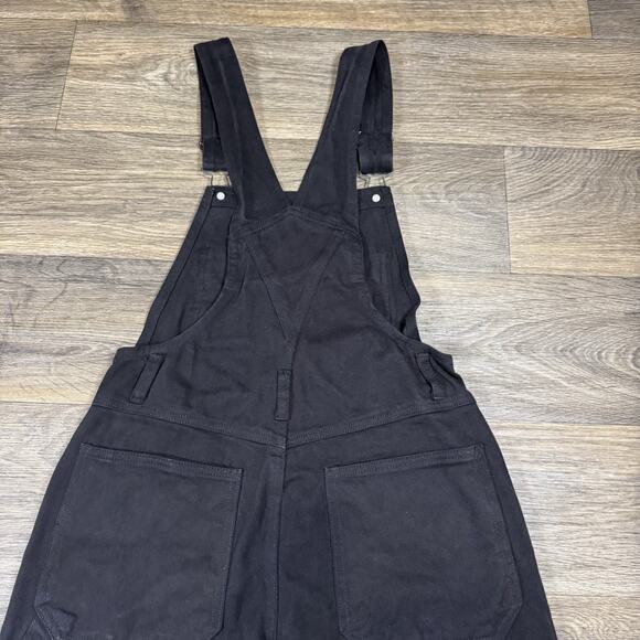 J Galt Jean Black Overall Size Small 100% Cotton Pockets - Picture 9 of 10
